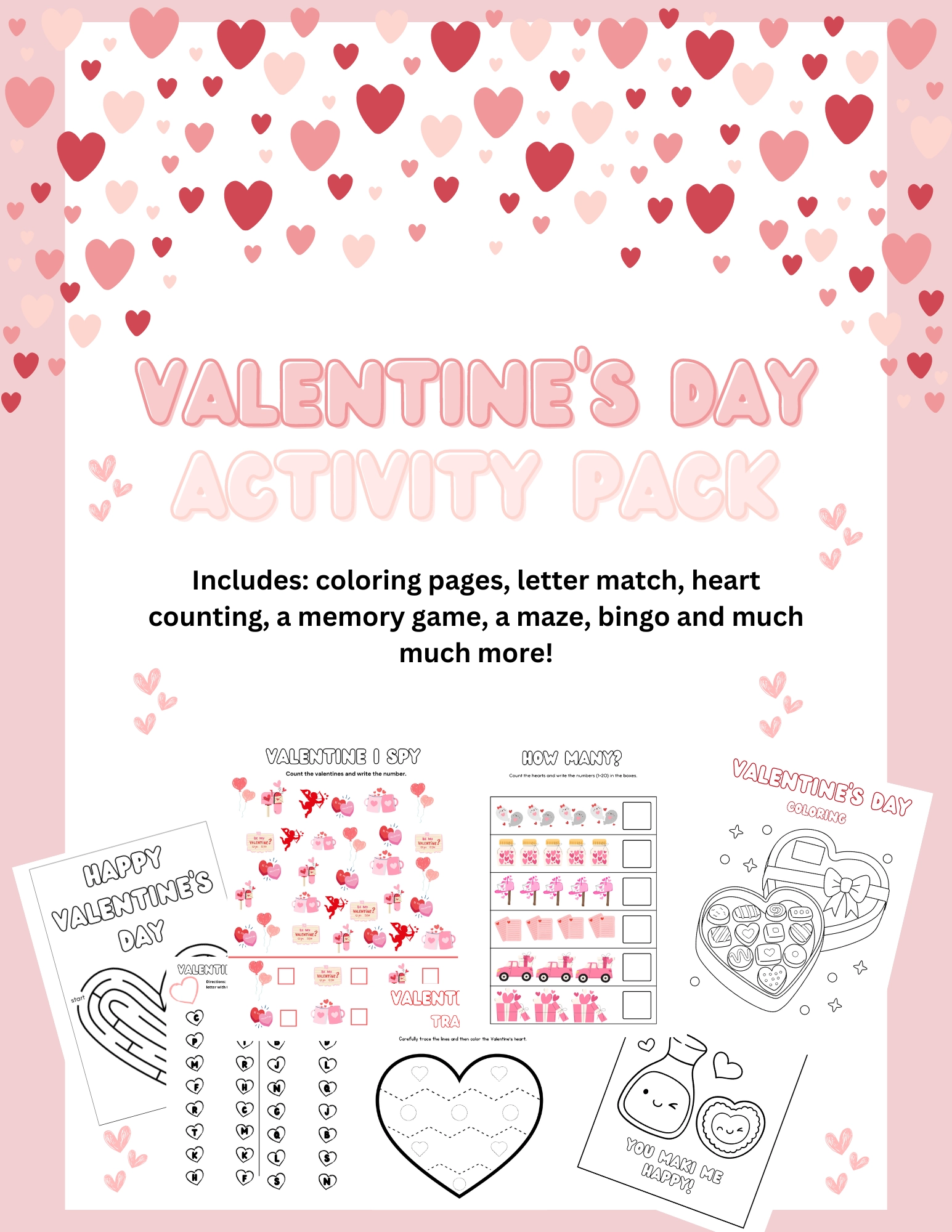 Kids Valentine Worksheets Free Printables