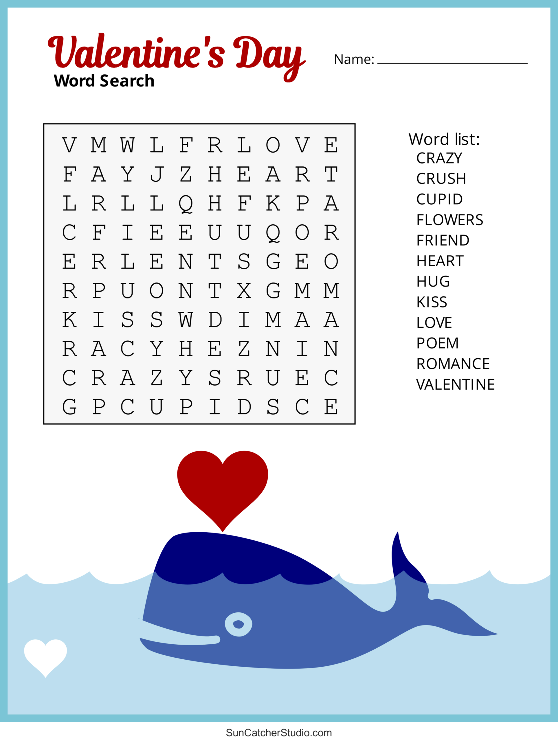 Free Printable Valentine's Day Worksheets Pdf