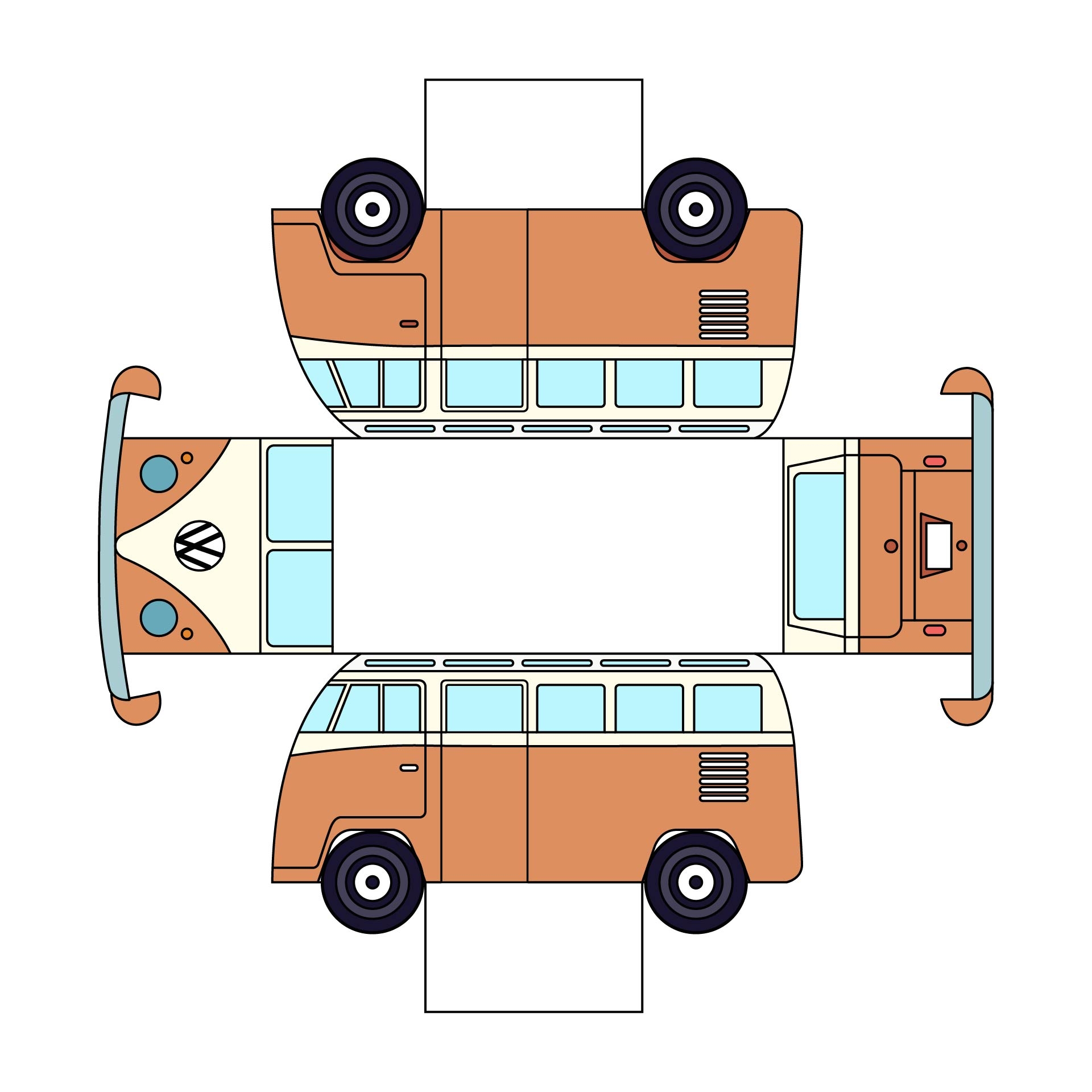Bus Printable Template