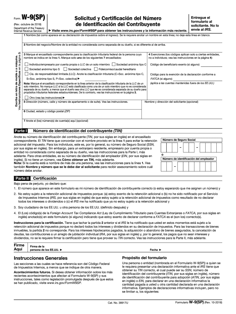 W9 Form Para Que Es