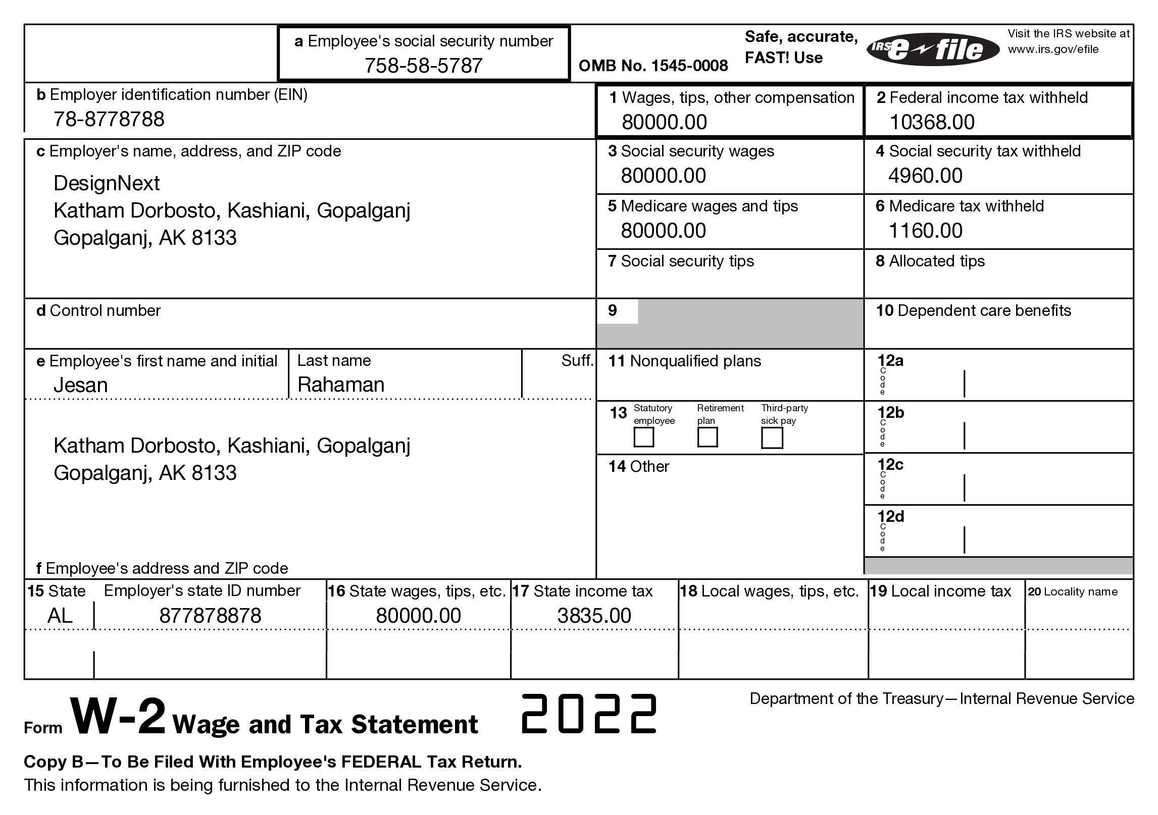 W2 Form Template Quick amp Accurate Tax Filing PaystubHero