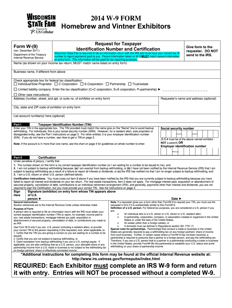 Blank W9 Form 2025 Free Download