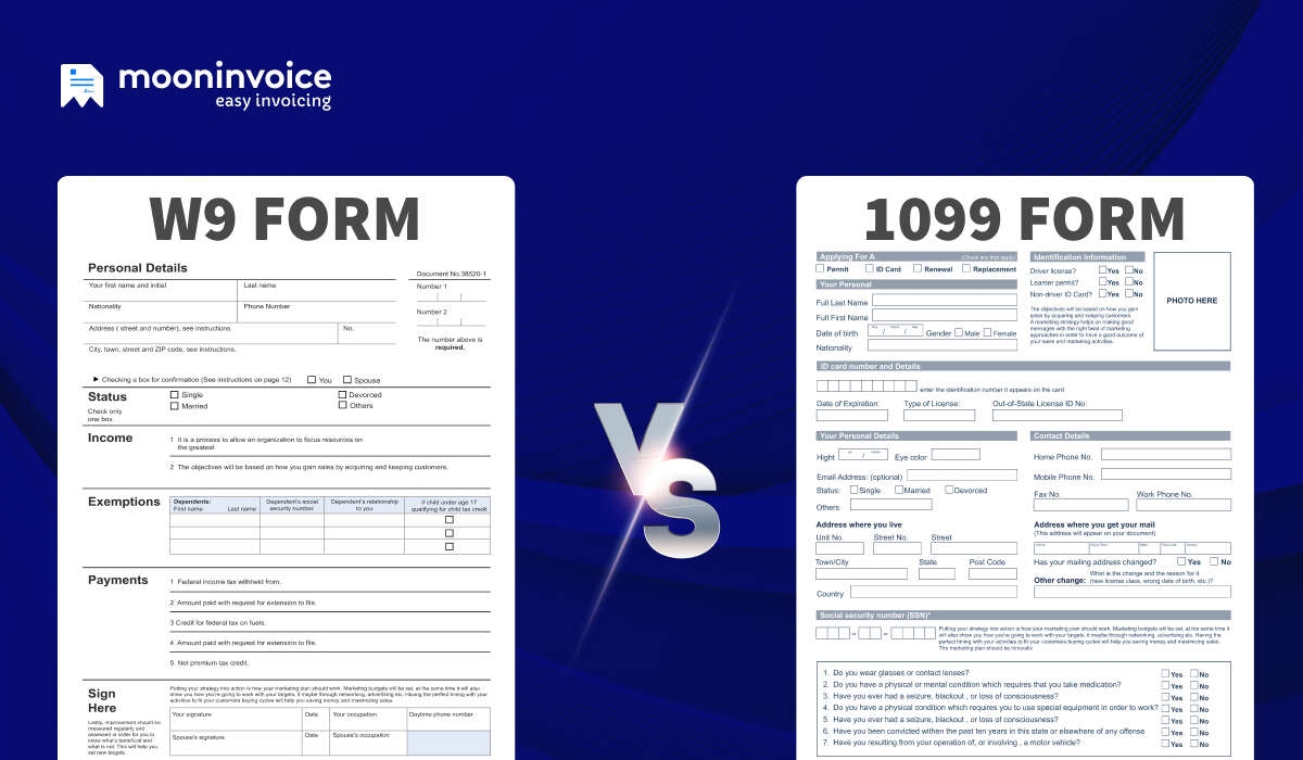 W9 VS 1099 Critical Difference Between IRS Forms W9 And 1099