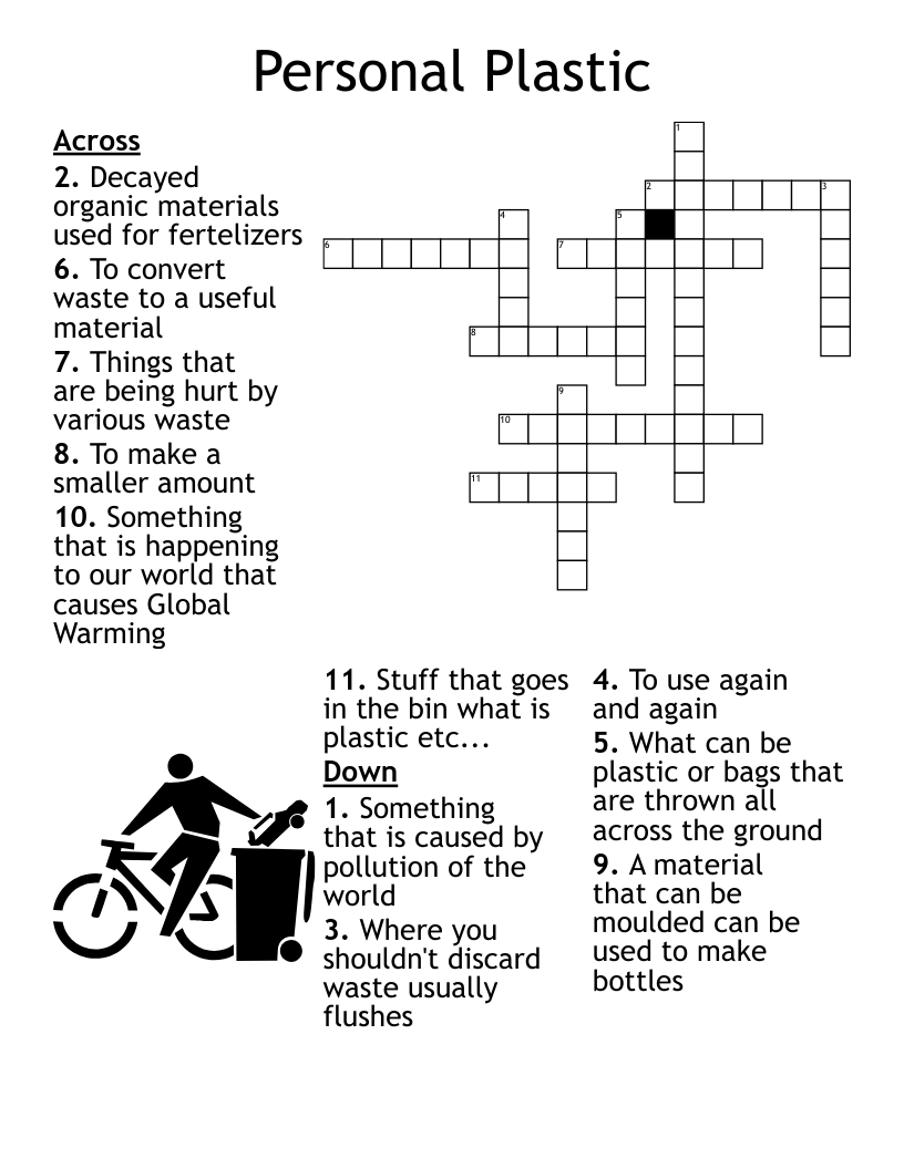 Free Printable Crossword Puzzles Garbage