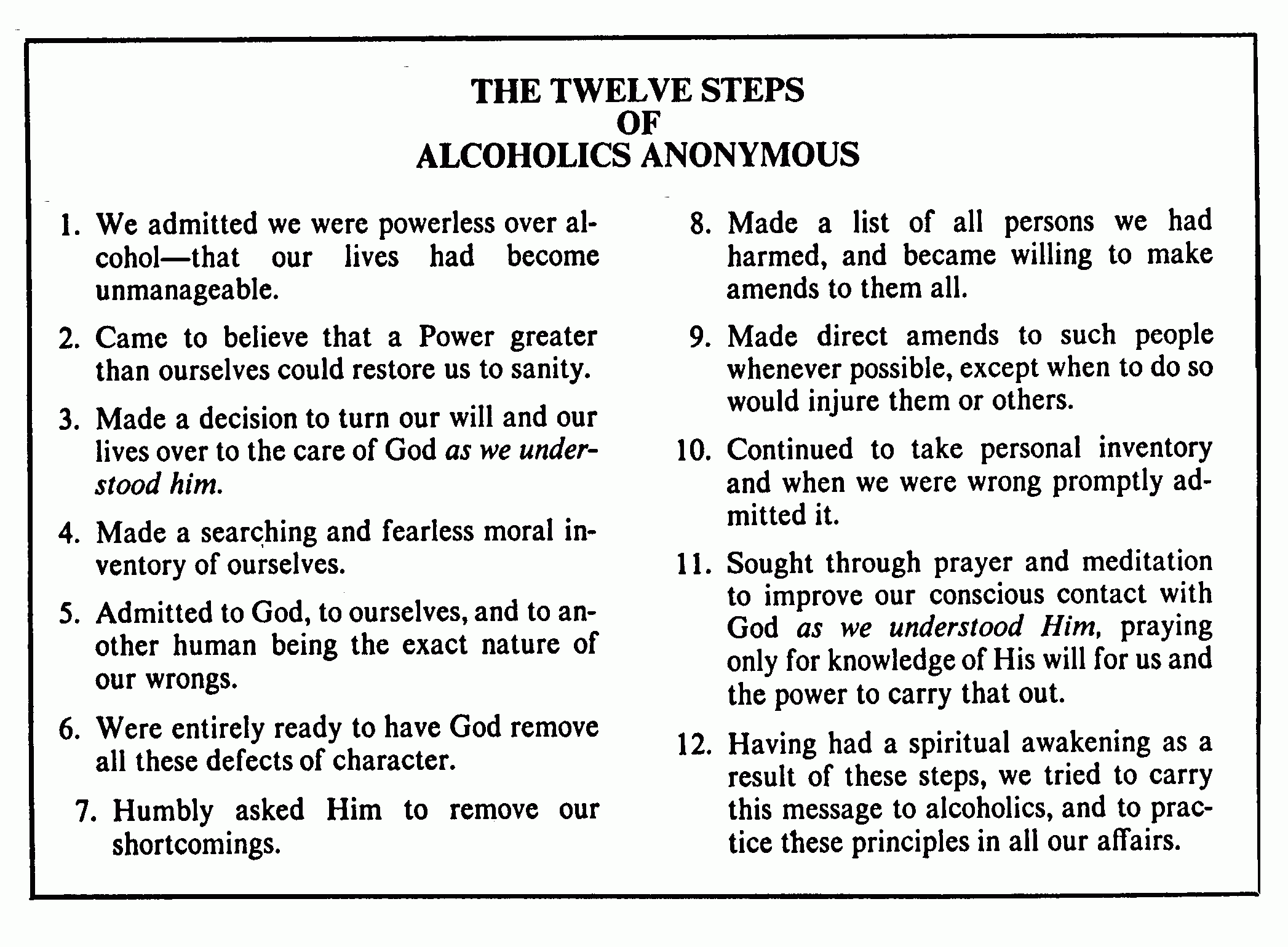 We Could All Benefit From The 12 Steps By Gordie Jackson Medium