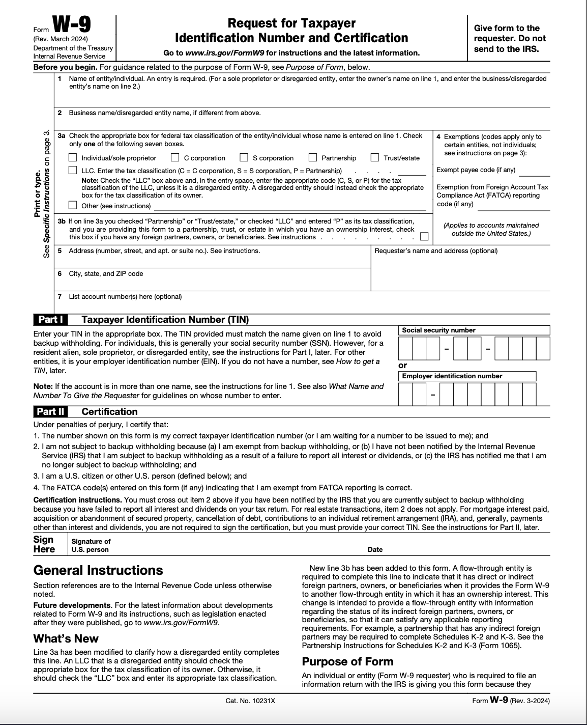 What Is A W 9 Form amp Why You Need To Fill It Out Bench Accounting