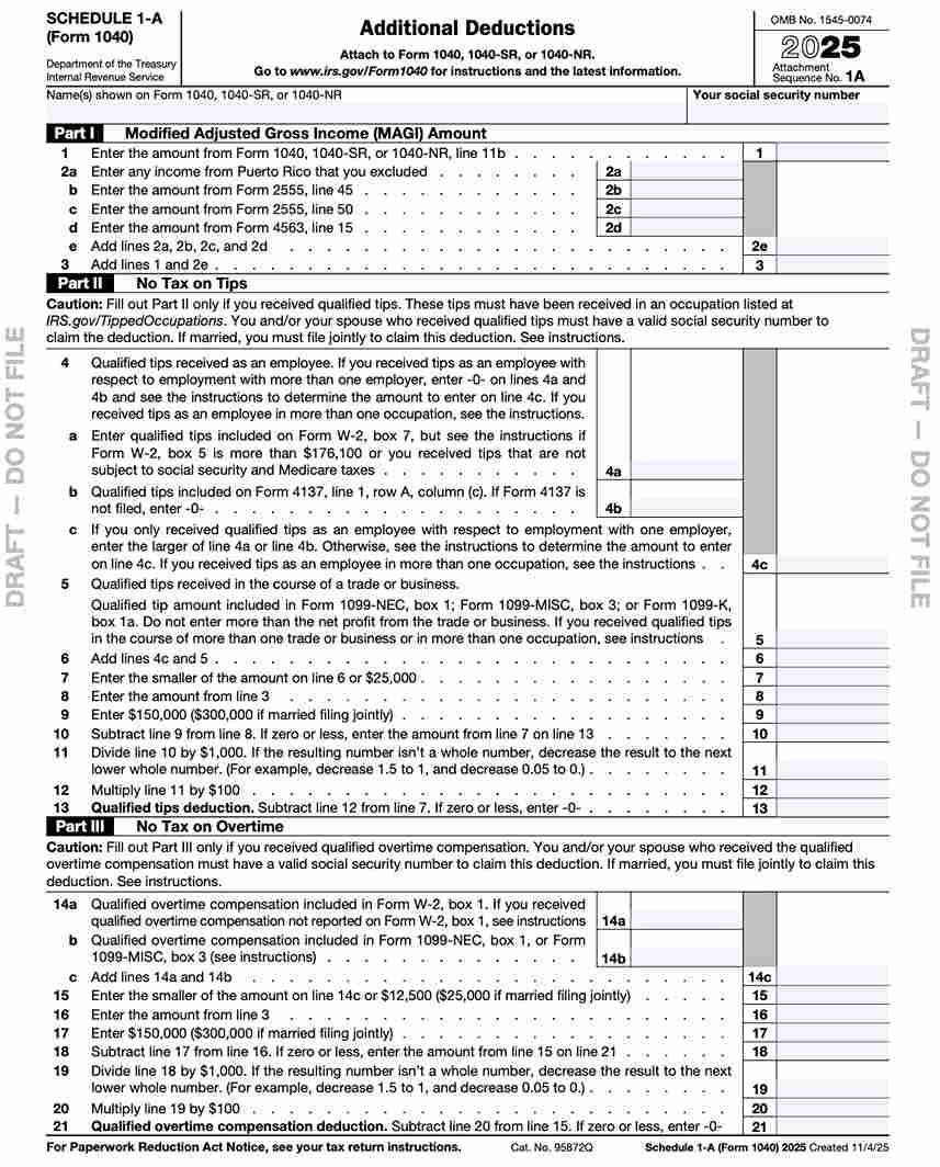 Irs Form Drafts