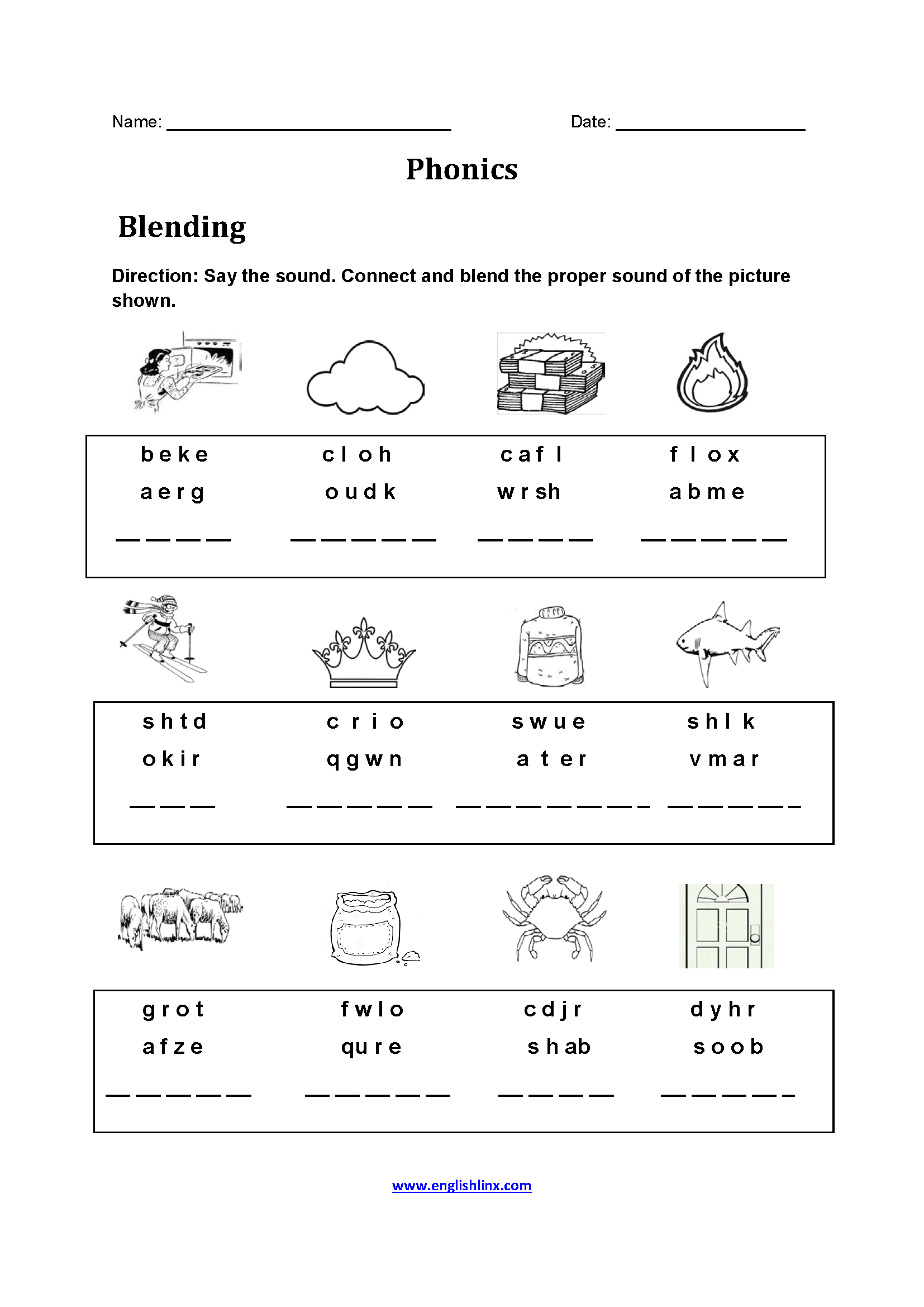 Printable Worksheets For 2nd Grade Phonics