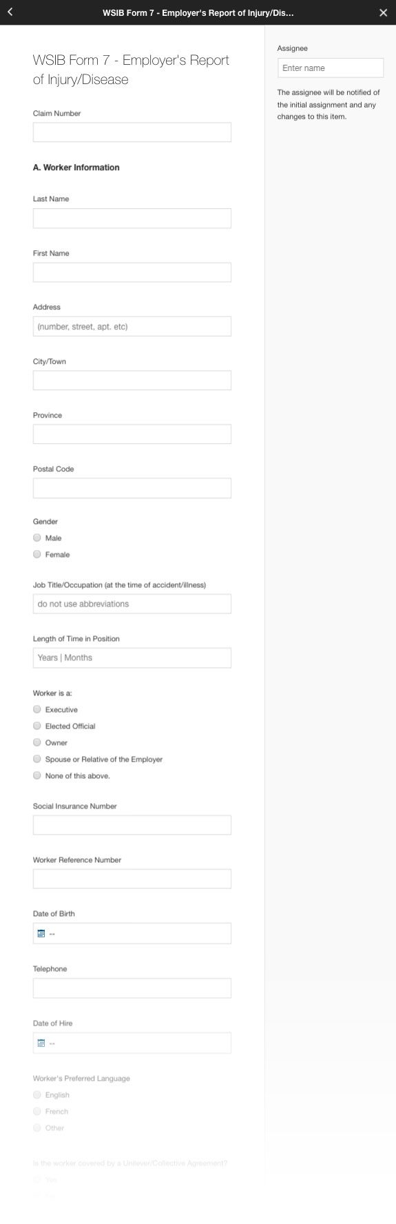 Form 7 Wsib Printable