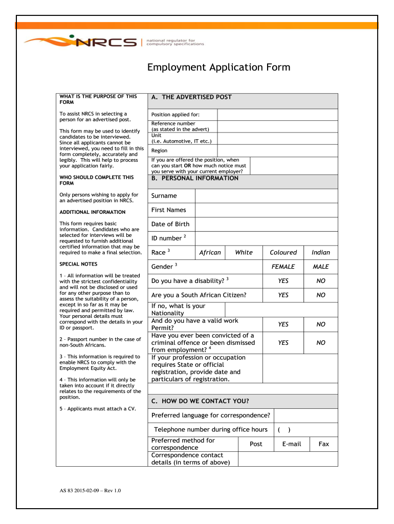 Z83 Form 2025 Printable