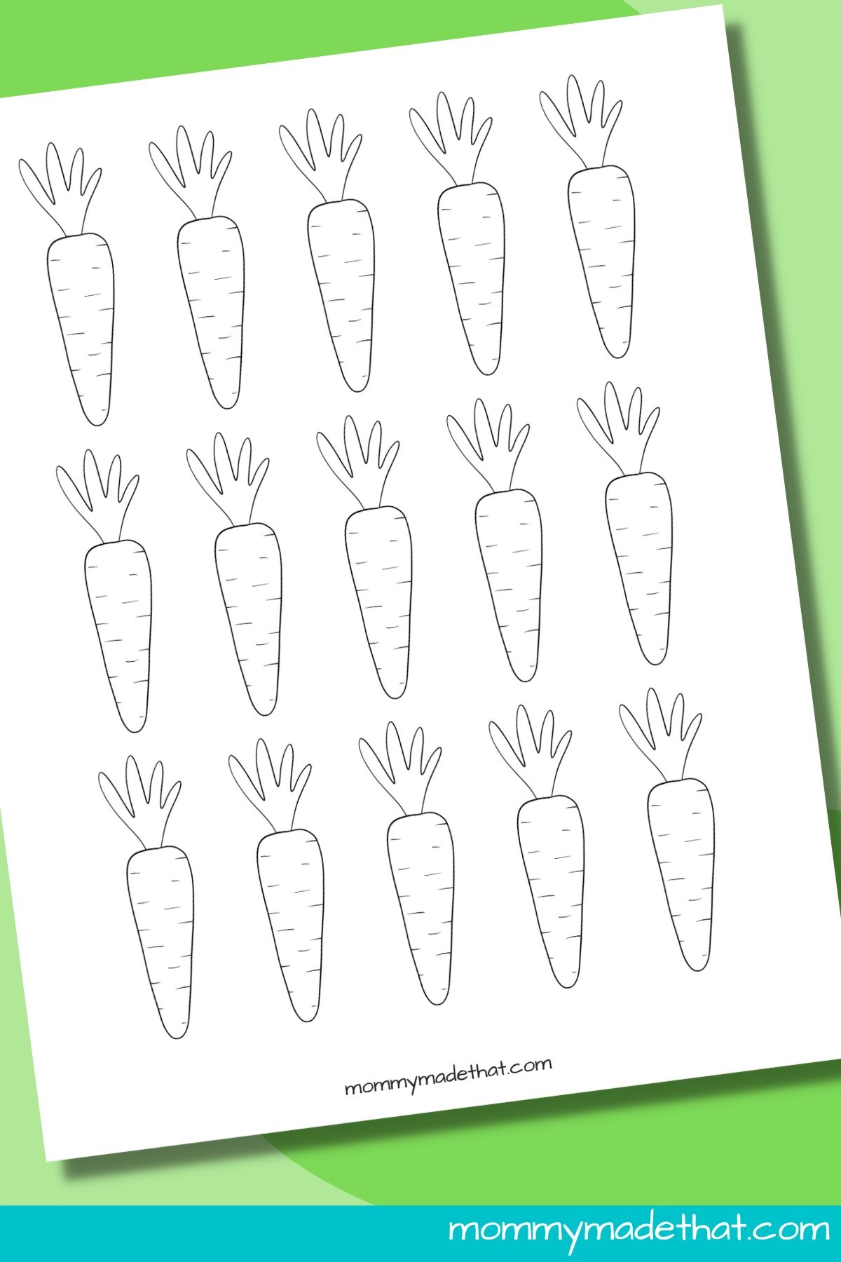 Cut Out Carrot Template Printable