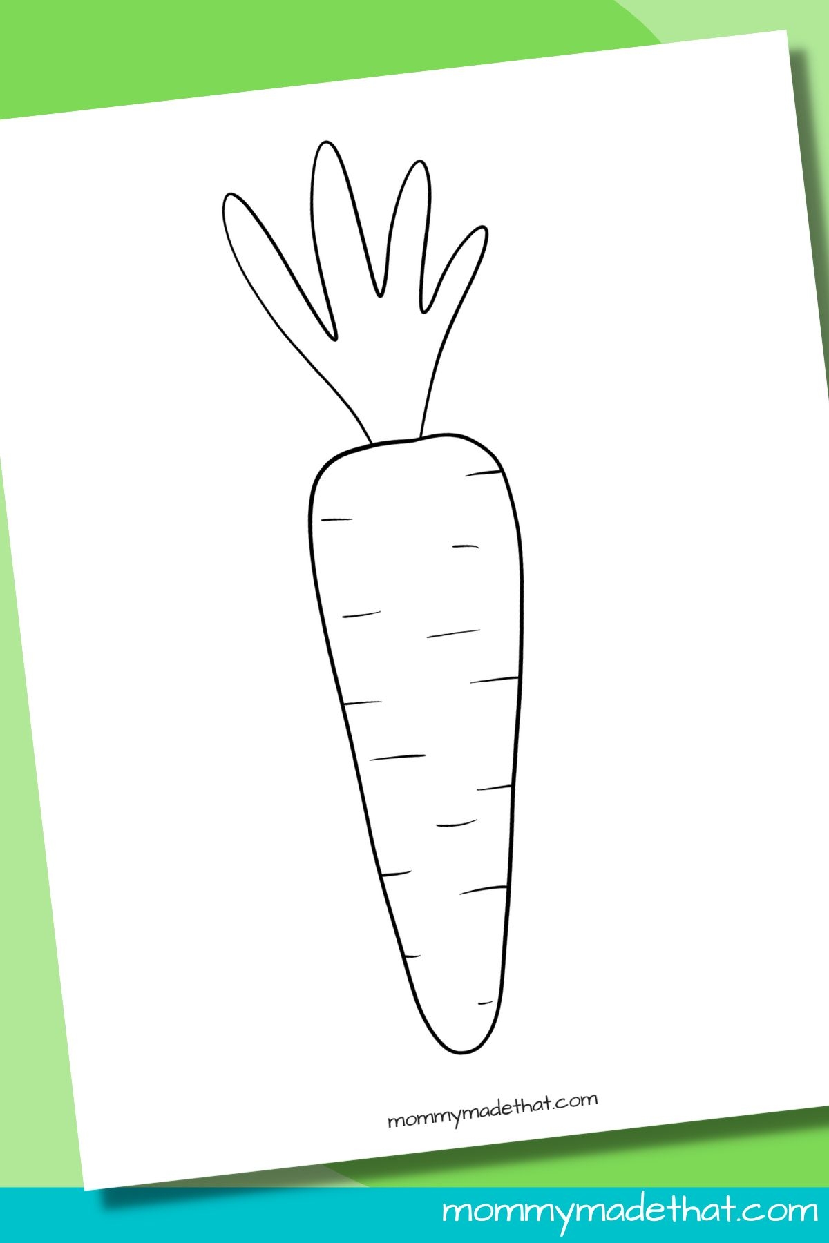 carrot templates free printable outlines