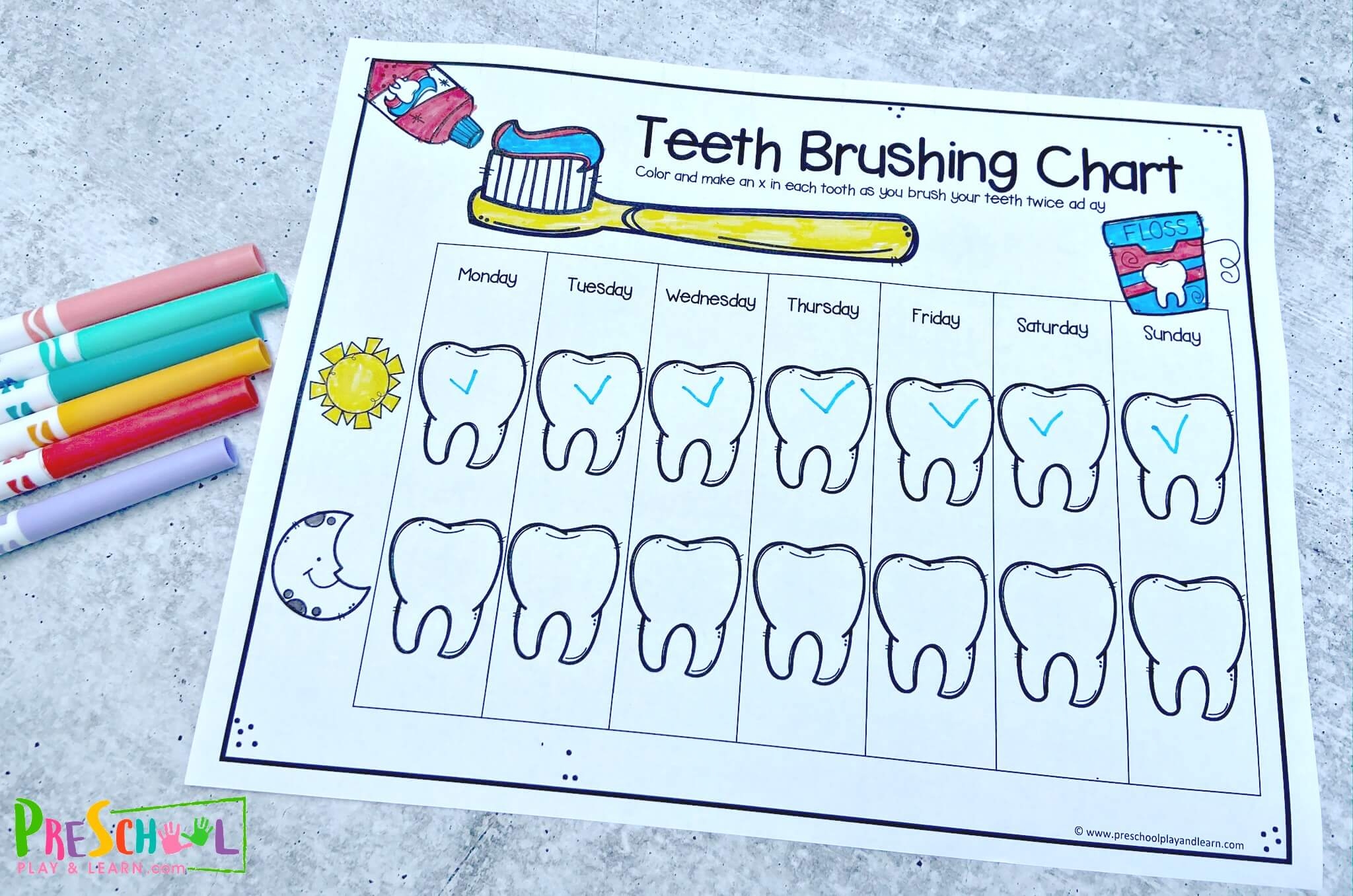 Free Printable Kids Teeth