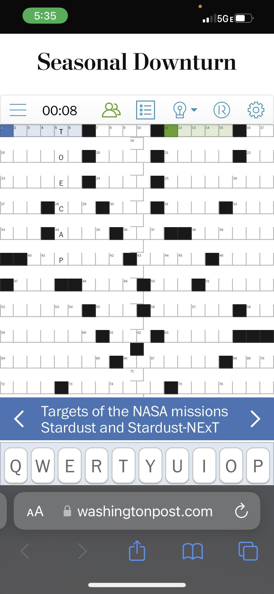 Printable Crossword Puzzles Washington Post