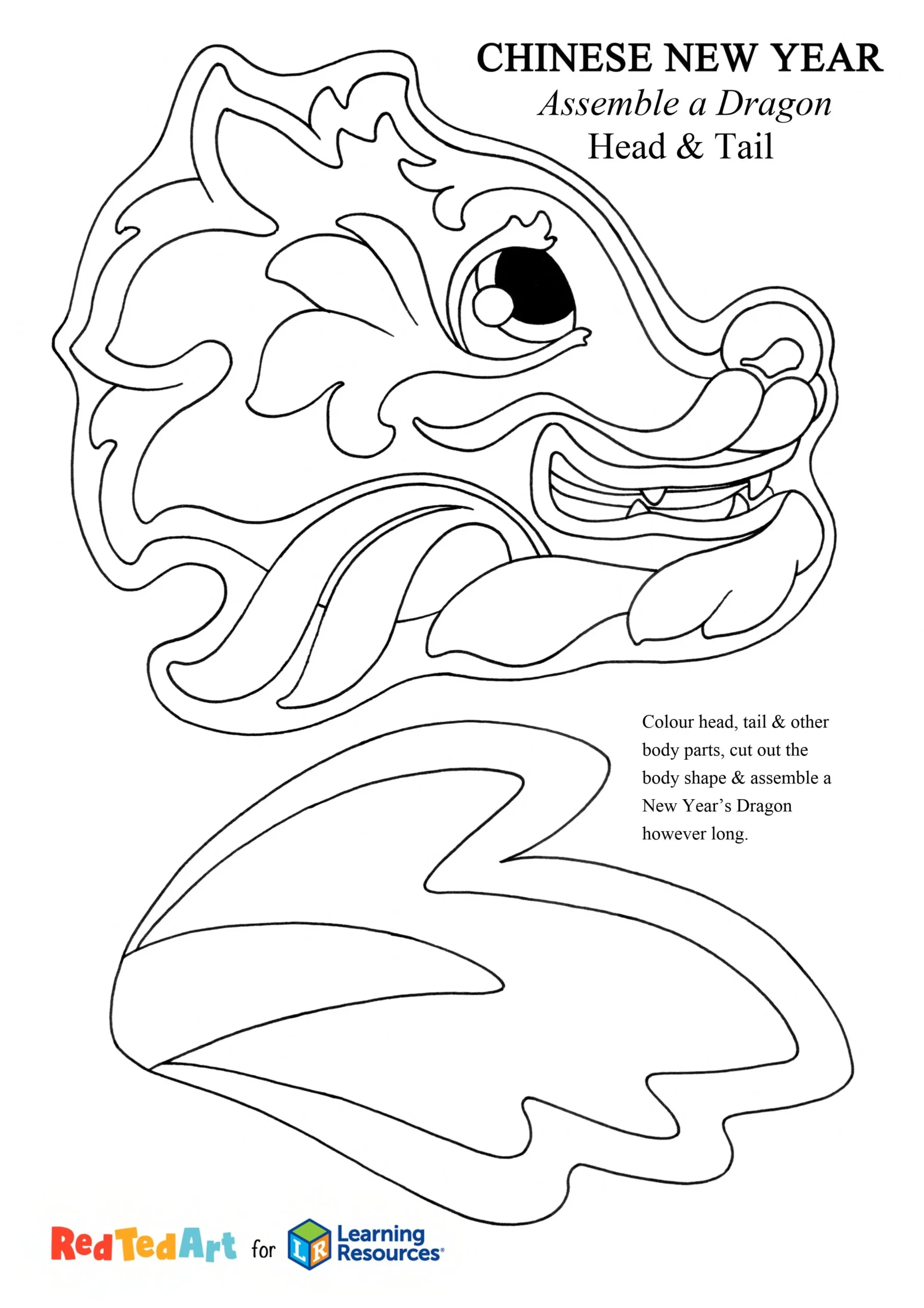 lunar new year dragon craft learning resources uk